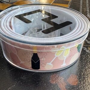 Pink Champagne-Themed C4 Belt- can be cut down to any size